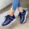 Breathable Women's Round Toe Sneakers - Non-Slip Platform Shoes For Everyday Wear