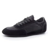 Genuine Leather Comfortable Casual Shoes Lace-Up Color-Blocking Women's Sports Sneakers