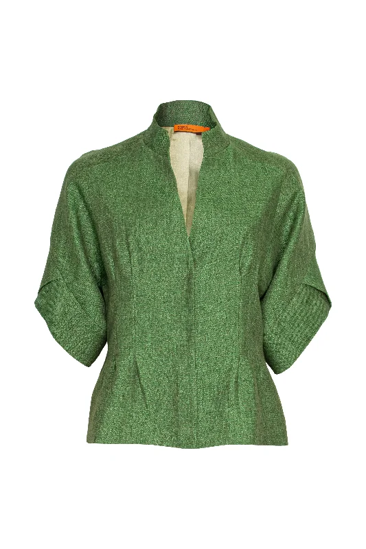 Tulip Sleeve Jacket - Grass Linen 9718