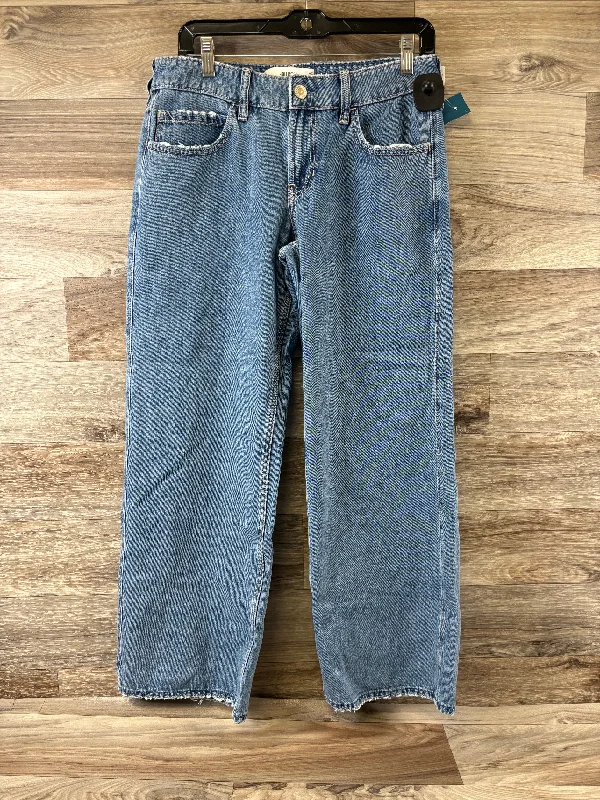 Jeans Straight By Hollister In Blue Denim, Size: 4