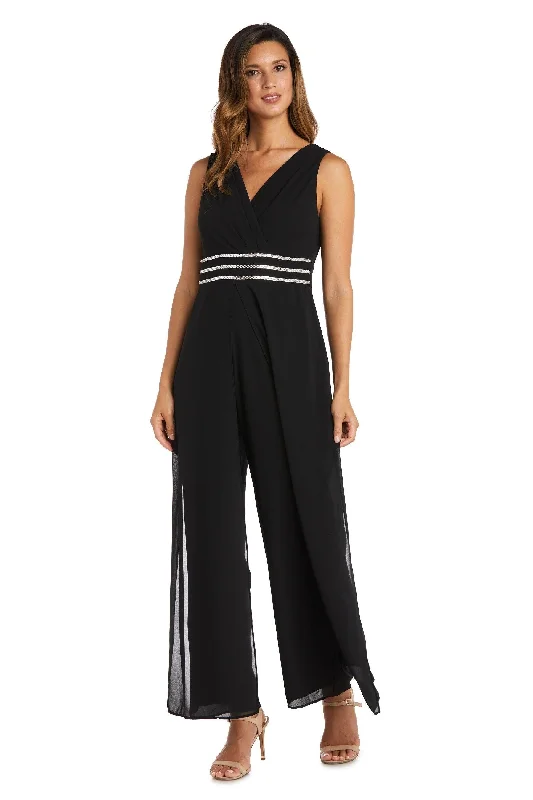 R&M Richards 9365 Long Sleeveless Formal Jumpsuit Sale