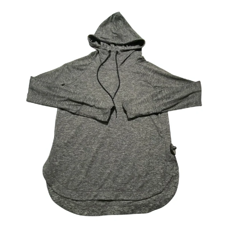 Athletic Sweatshirt Hoodie By Athleta In Grey, Size: M