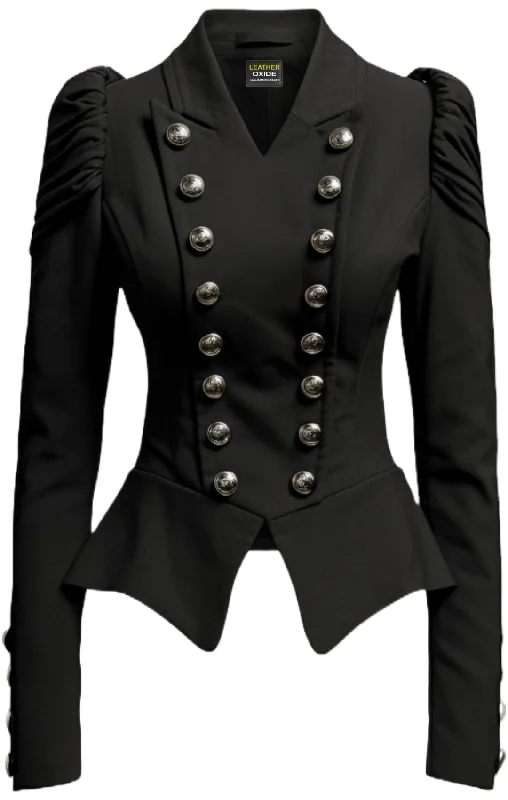 Women Military Style Cotton Jacket