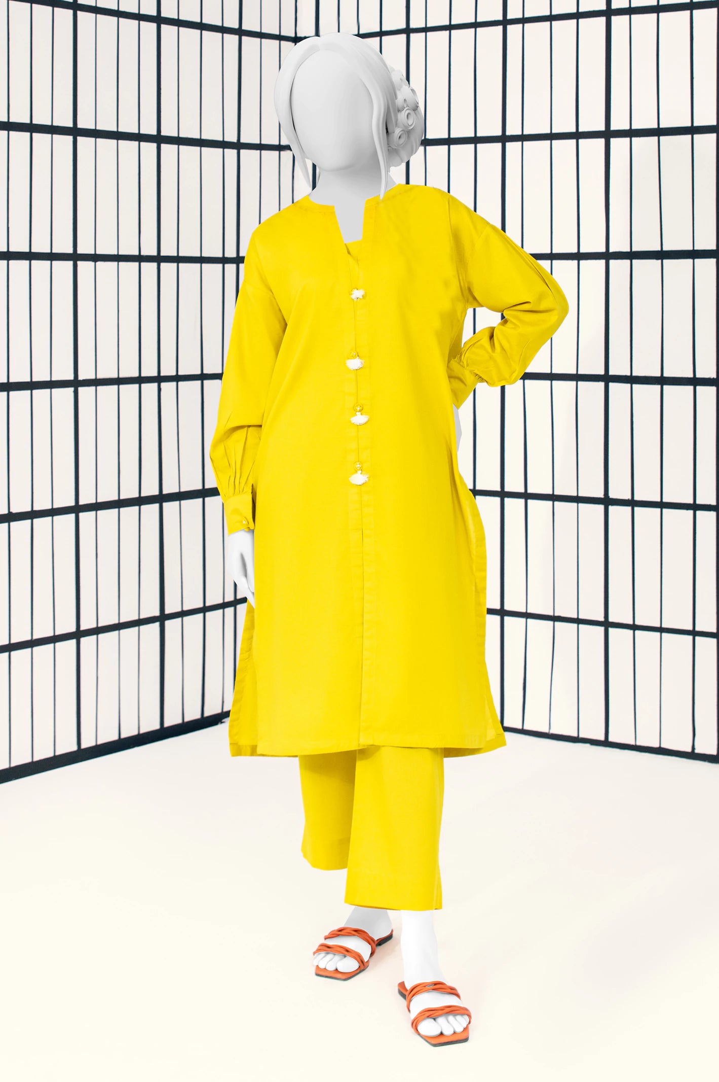 Yellow Stylised 2PC