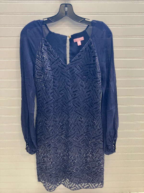 Dress Designer By Lilly Pulitzer In Navy, Size: 4