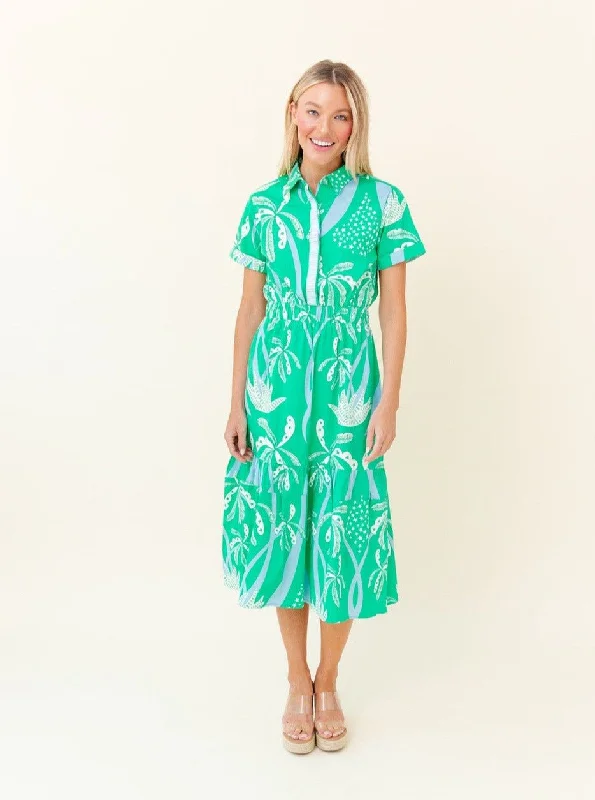 Gwyneth Dress in Aruba Palm