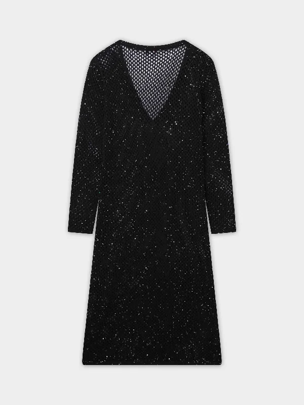 Crochet Duster-Black