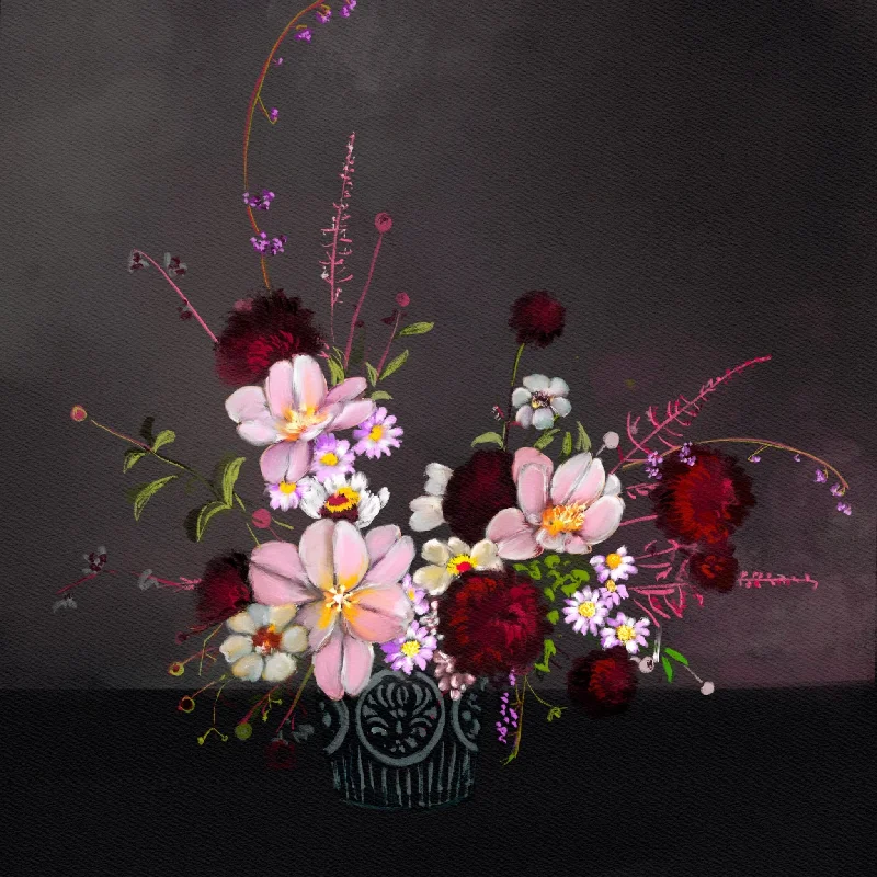 Moody Floral Art Print