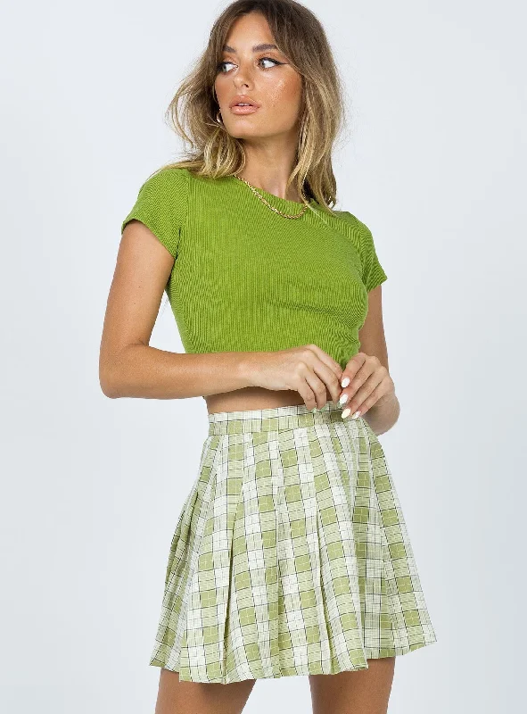 Carrie Mini Skirt Green