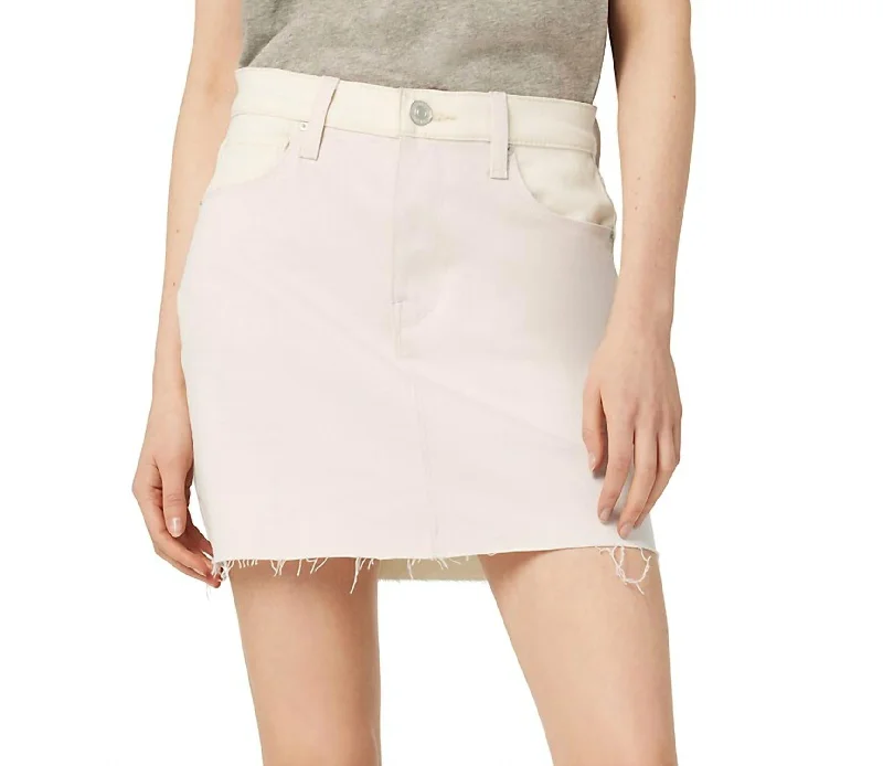 Viper Skirt In Pink/ecru