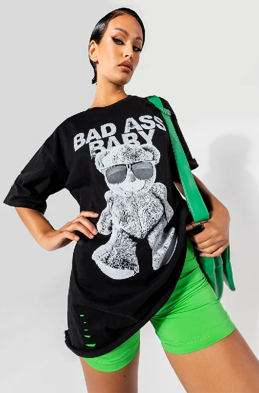 BAD ASS ABY CREW NECK TSHIRT